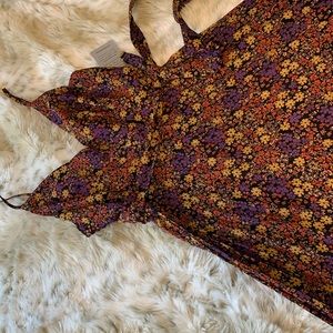 Pleated floral sundress NWT